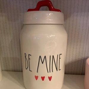 Rae Dunn be mine watercolor canister